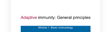 The Adaptive Immune System